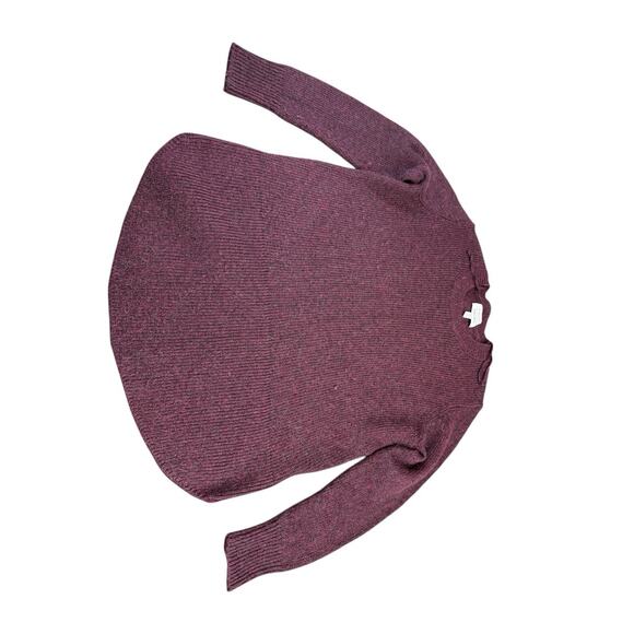 & Other Stories Plum Burgundy Wool Alpaca Blend Crewneck Sweater Medium - Picture 7 of 11